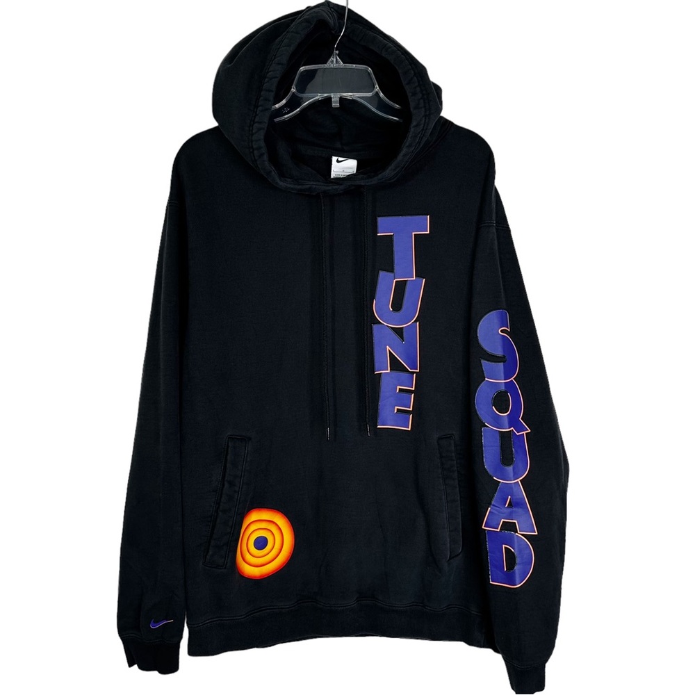 Nike Lebron Space Jam Tune Squad A New Legacy Hoodie Black Spellout Logo Men’s L